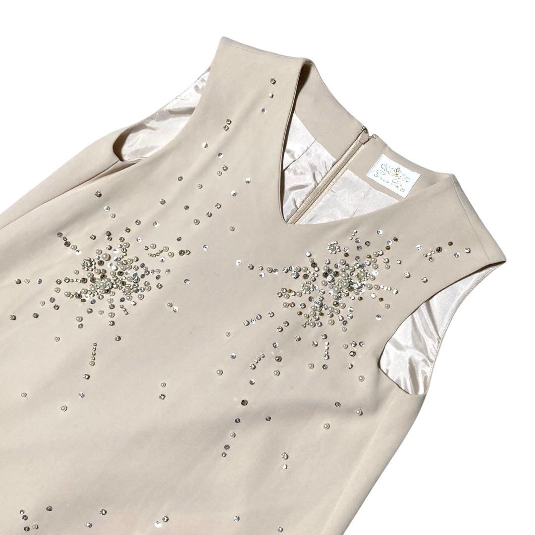 グレースコンチネンタル 定価5.7万 ビジューAラインワンピース