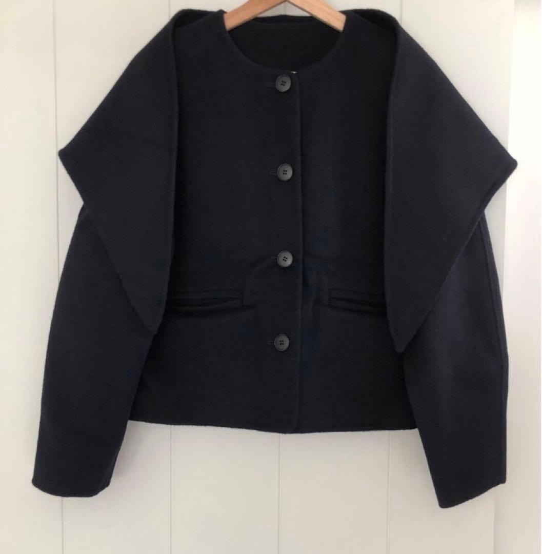 ジャケット・アウター brct521 quaranciel:〈撥水加工〉中綿 テーラード ミドル Wボタン ジャケット